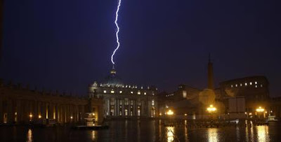 The Sacred Page: Benedict XVI resigns and lightning comes down from heaven